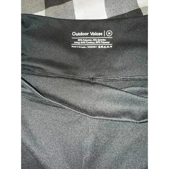 OUTDOOR VOICES leggings black size M medium - Picture 2 of 3